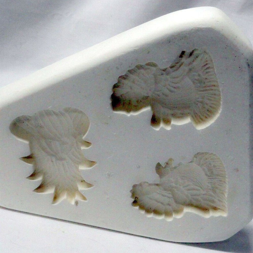 Ceramic Mold Thanksgiving Fall Magnets 1984 Dana's